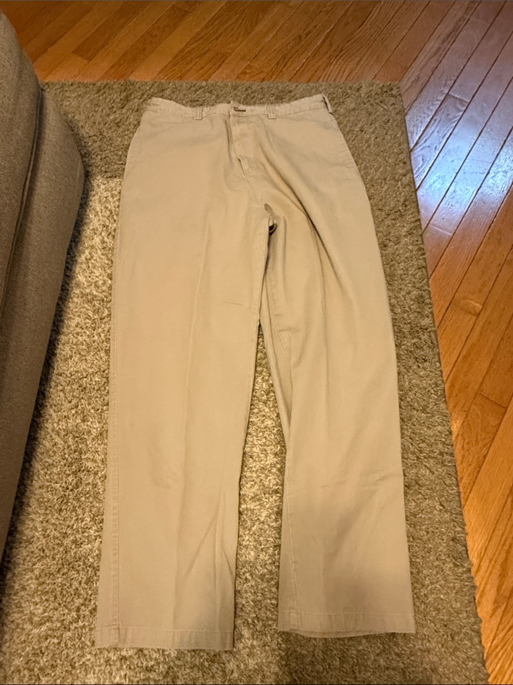 Route 66 Men's Classic Straight Fit Pants - Khaki Size 36x32